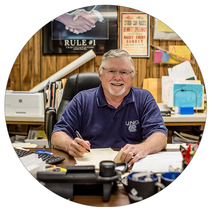 Ricky Harris, Harris Printing in West End, NC