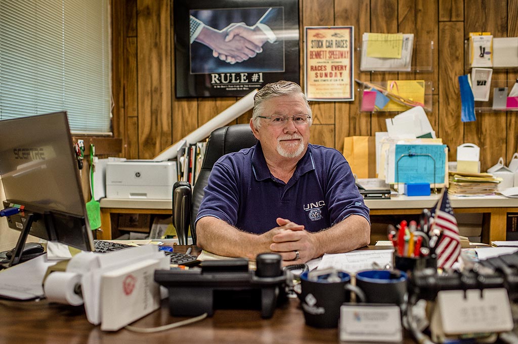 Ricky Harris, Harris Printing in West End, NC